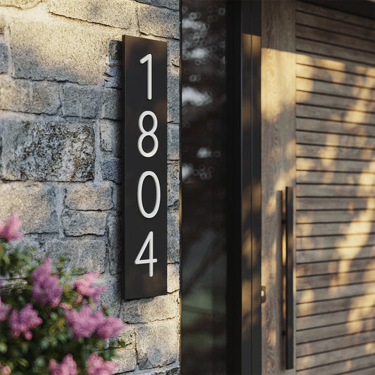 Modern Outdoor Acrylic Address Plaque