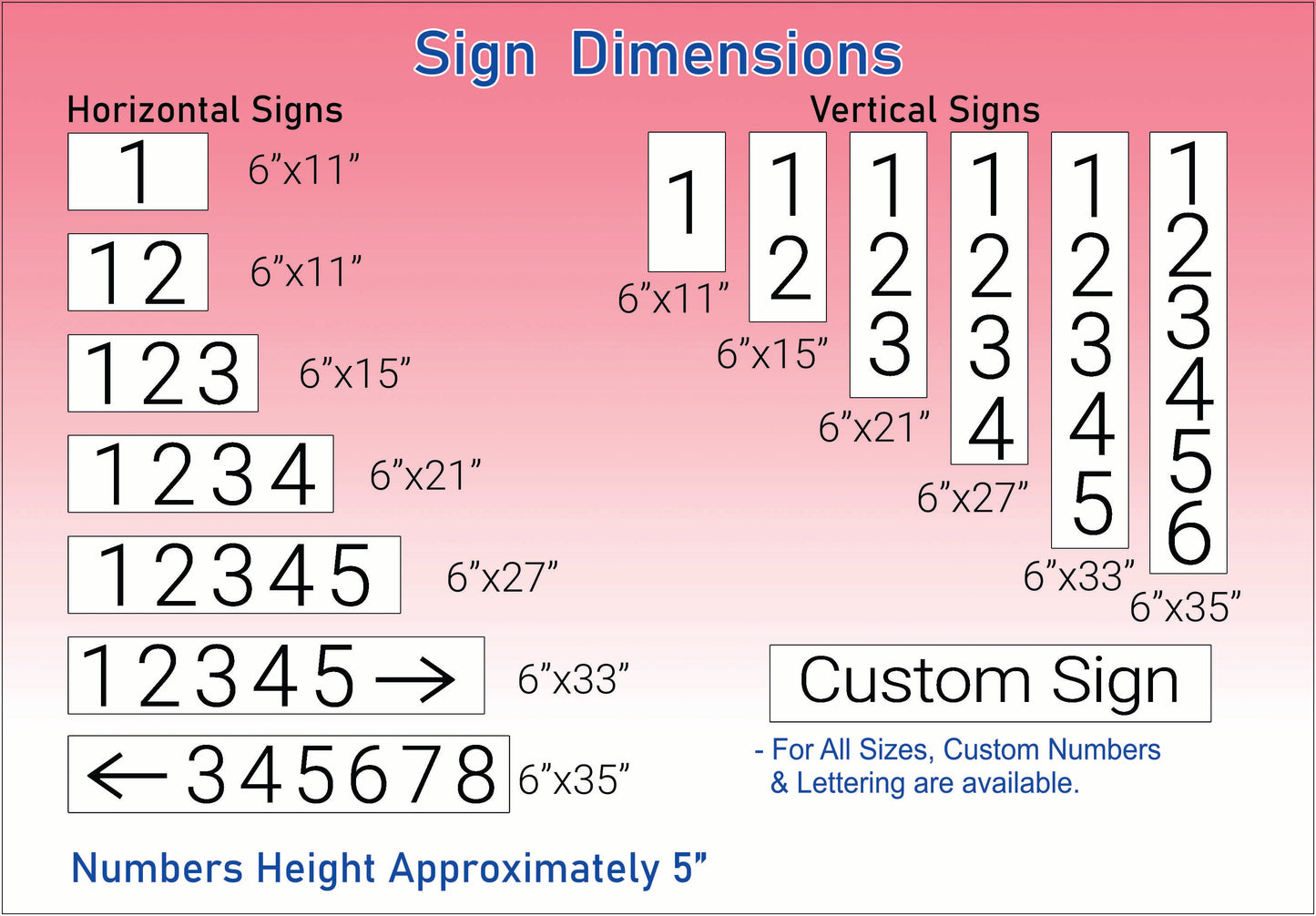 Modern Outdoor Acrylic Address Plaque