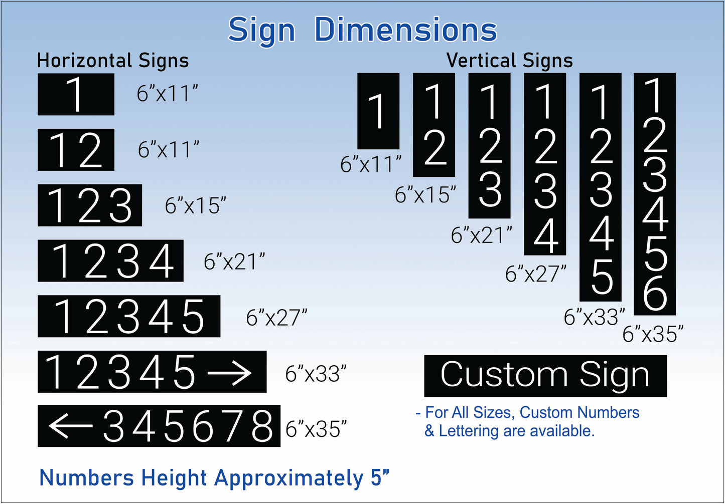 Modern Outdoor Acrylic Address Plaque