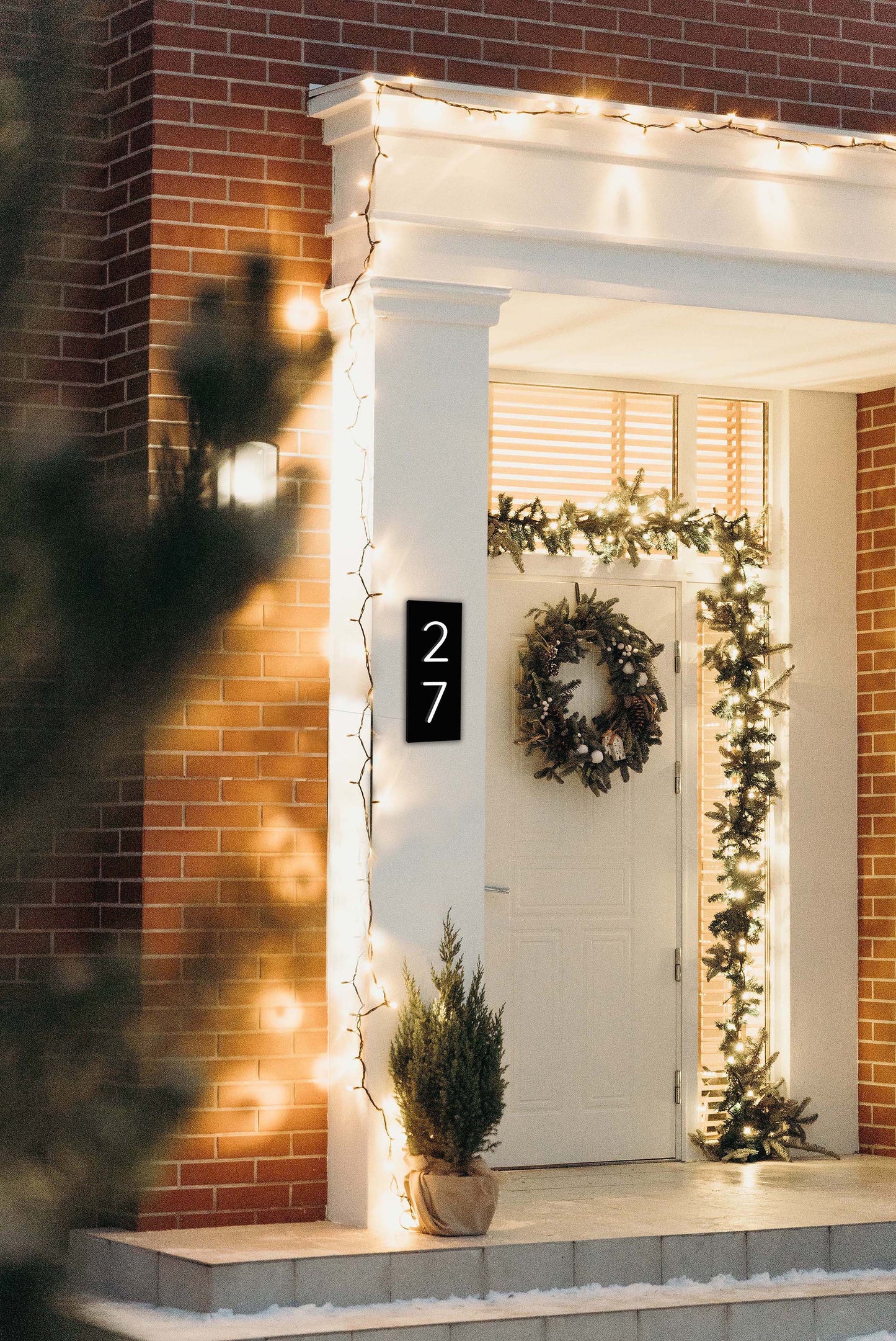 Modern Outdoor Acrylic Address Plaque