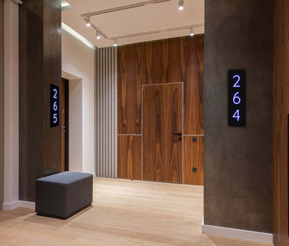 Modern Outdoor Acrylic Address Plaque