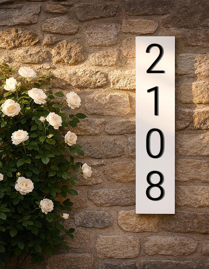 Modern Outdoor Acrylic Address Plaque