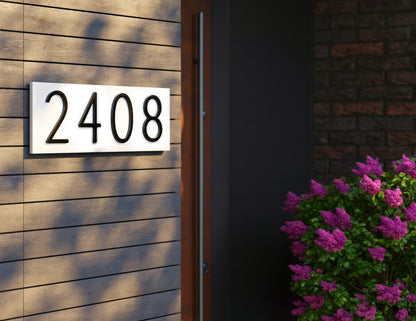 Modern Outdoor Acrylic Address Plaque