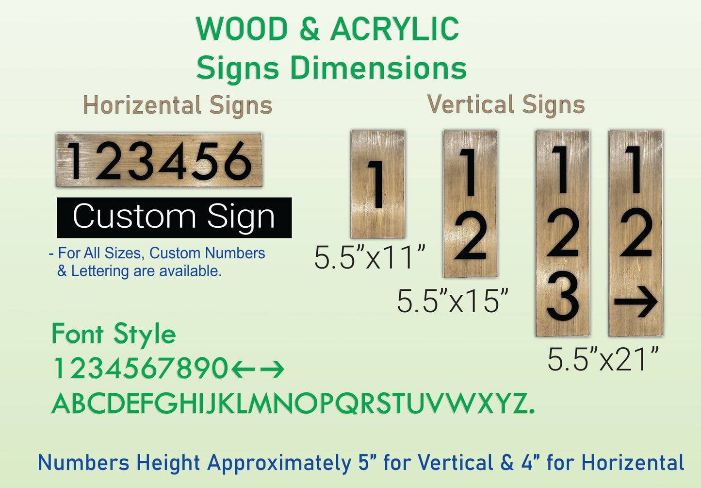 Modern Wood & Acrylic Custom Sign