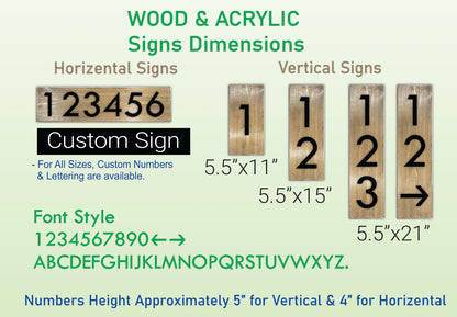 Modern Wood & Acrylic Custom Sign